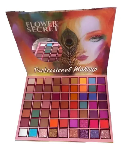 Paleta De Sombras Para Ojos Flower Secret 63 Colores