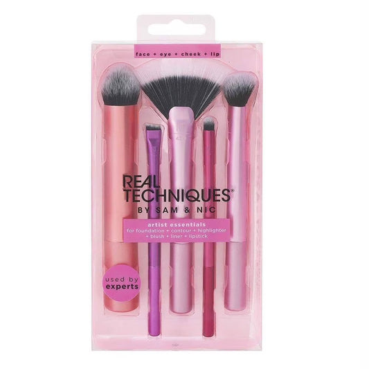 Kit de brochas Real Techniques para maquillaje artist essentials 5 pzas