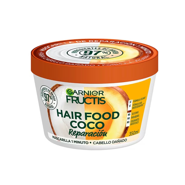 Mascarilla para el Cabello Garnier Fructis Hair Food Coco, 350 ml