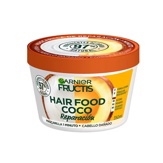 Mascarilla para el Cabello Garnier Fructis Hair Food Coco, 350 ml