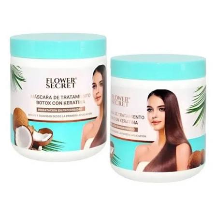 MASCARILLA CAPILAR FLOWER SECRET KERATINA CON COCO 500 ML