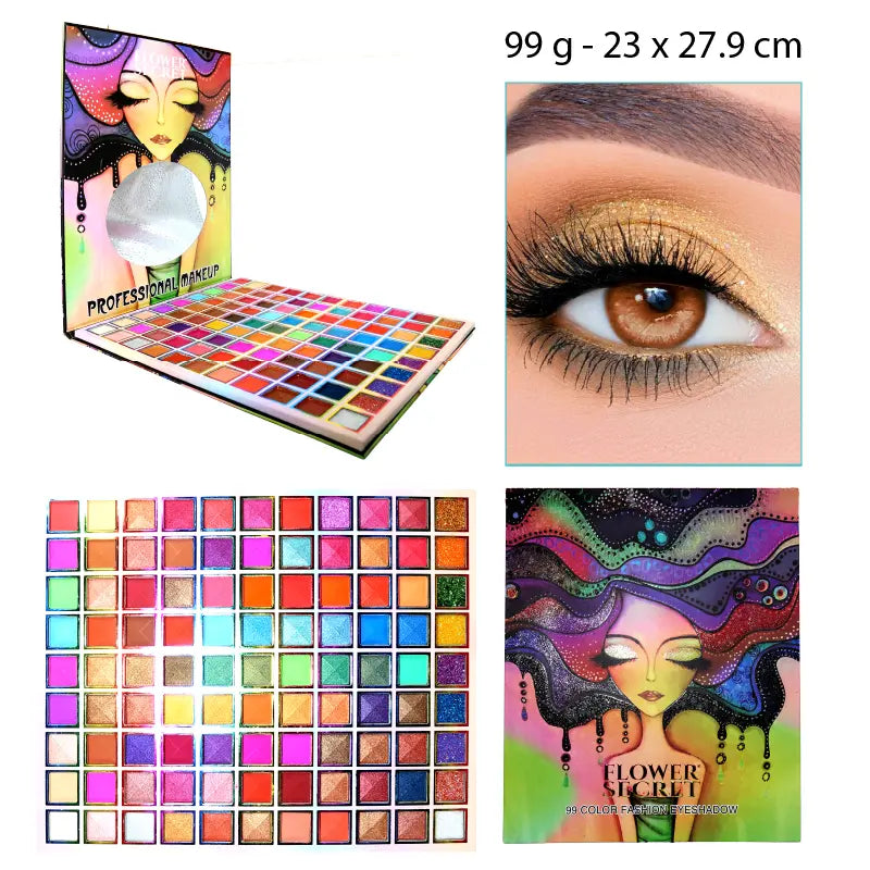 PALETA DE SOMBRA OJOS 99 COLORES