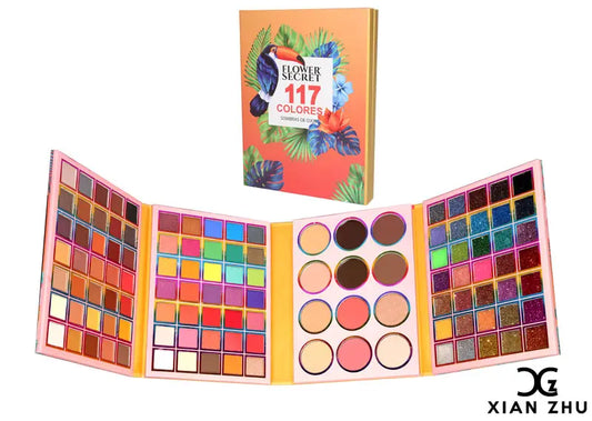 PALETA DE SOMBRAS 117 COLORES ESTILO LIBRO