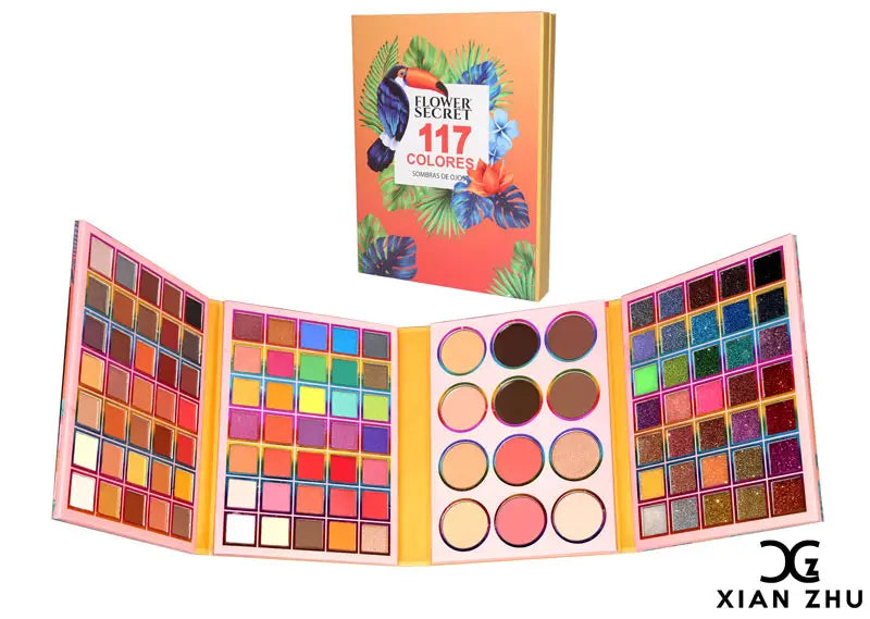 PALETA DE SOMBRAS 117 COLORES ESTILO LIBRO