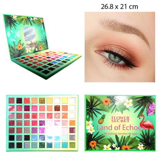 SOMBRA DE OJOS DE 63 COLORES CAJA DISEÑO NATURALES