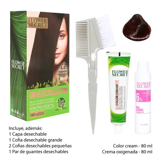 Kit de Tintura Capilar con Keratina Vegetal Xian Zhu RF22-4.0