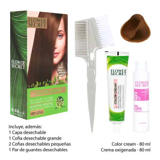 KIT DE TINTURA CAPILAR KERATINA VEGETAL -7.31