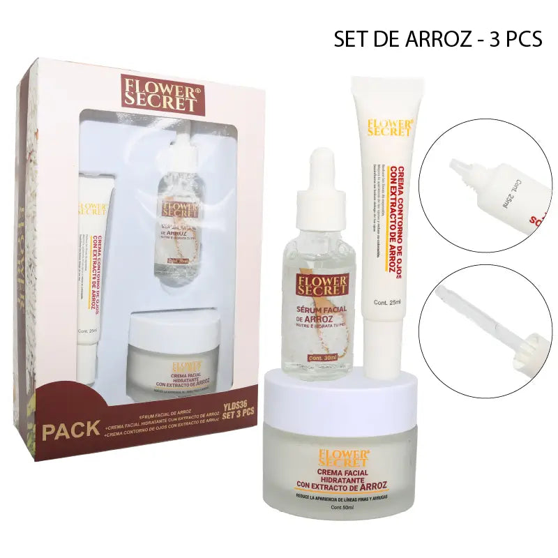 SET DE CUIDADO ARROZ - PACK 3