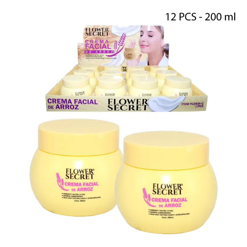 CREMA FACIAL DE ARROZ - 200 ML